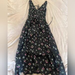 Floral Black Maxi Dress